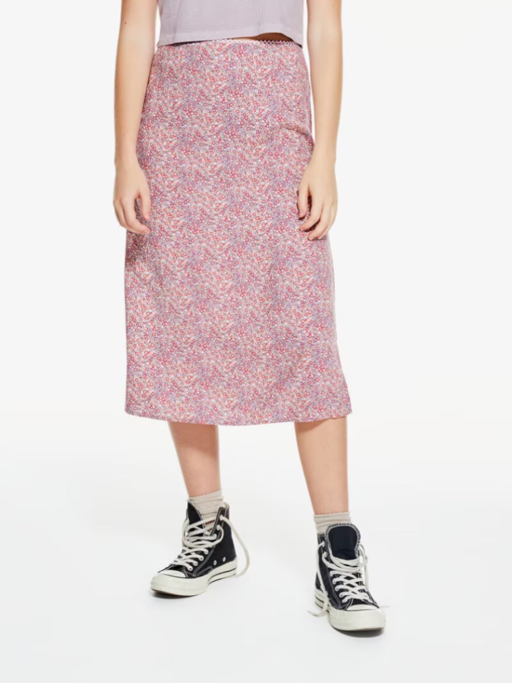 Aéropostale floral midi skirt size small